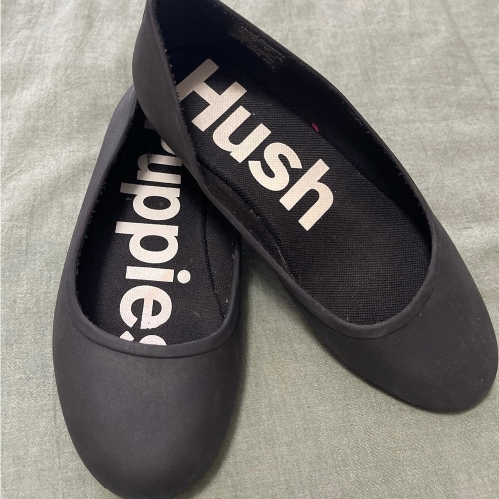 Hush Puppies Elegant Black Slip-Ons